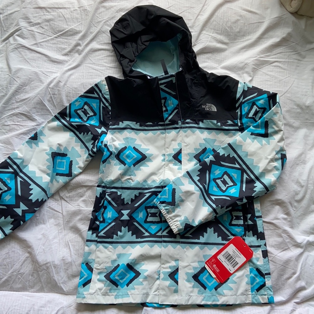 NWT Girls Resolve Reflective Rain Jacket